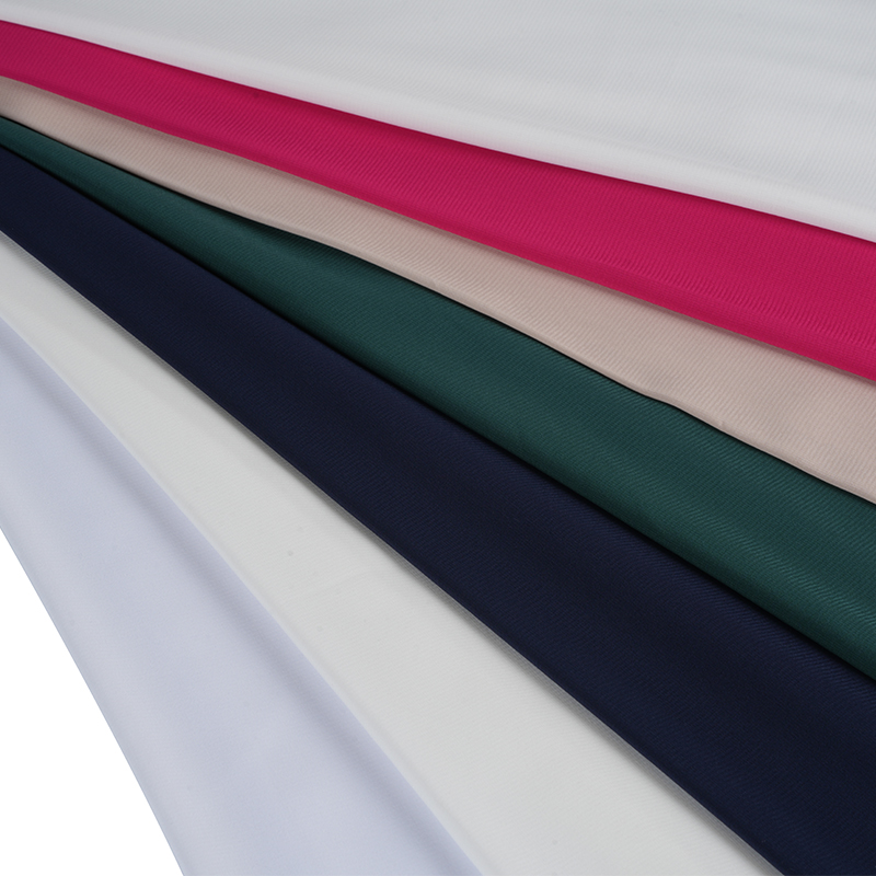 100D strečový šifón farbený