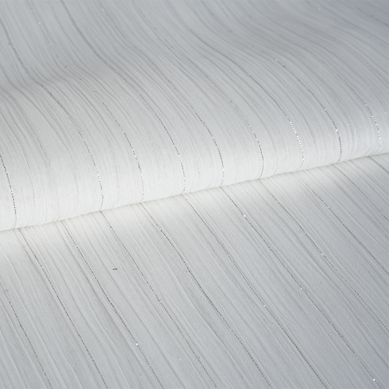 75D Strieborný hodvábny šifónový krep