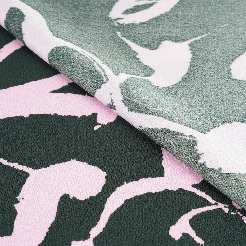 75D * 120D polyesterová hodvábna pokrčená arabská tlačová tkanina