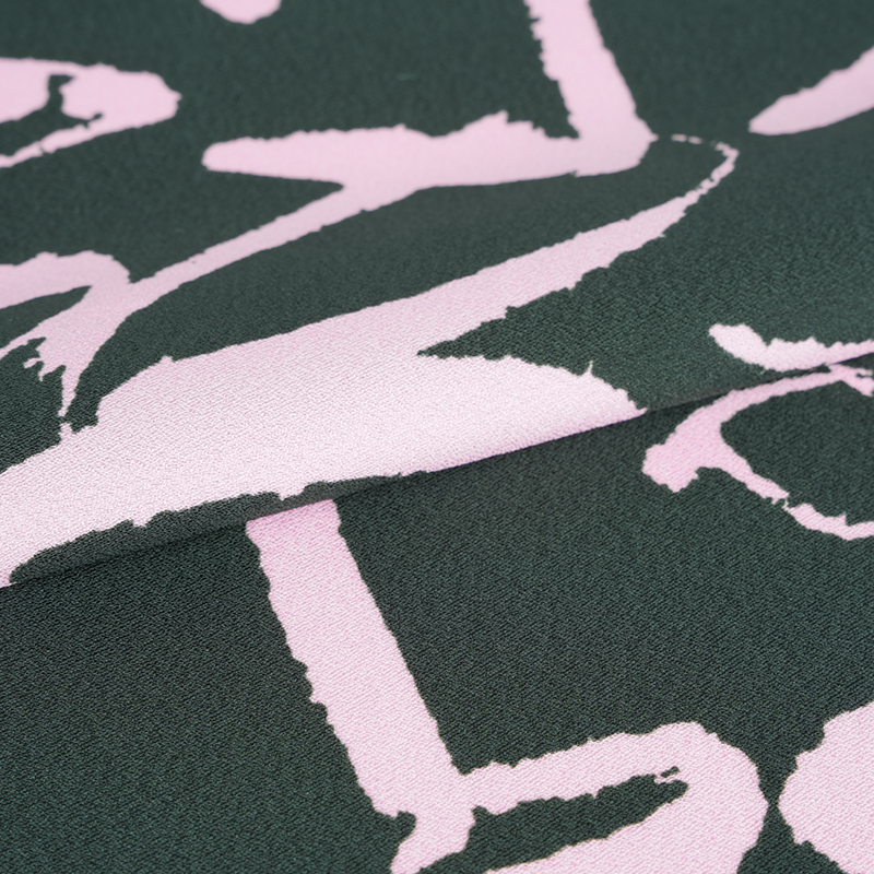 75D * 120D polyesterová hodvábna pokrčená arabská tlačová tkanina