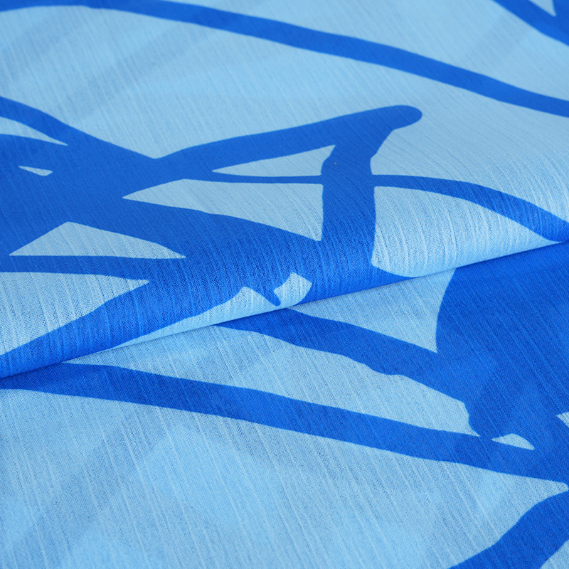 Krepová tkanina BD2503 75D Dream Space s potlačou šifónu