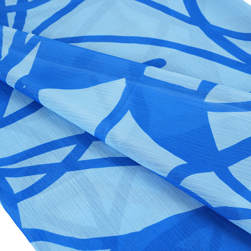 Krepová tkanina BD2503 75D Dream Space s potlačou šifónu