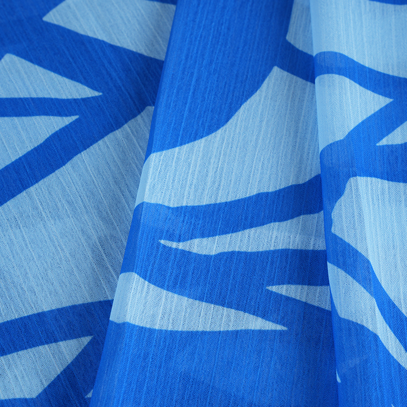 Krepová tkanina BD2503 75D Dream Space s potlačou šifónu