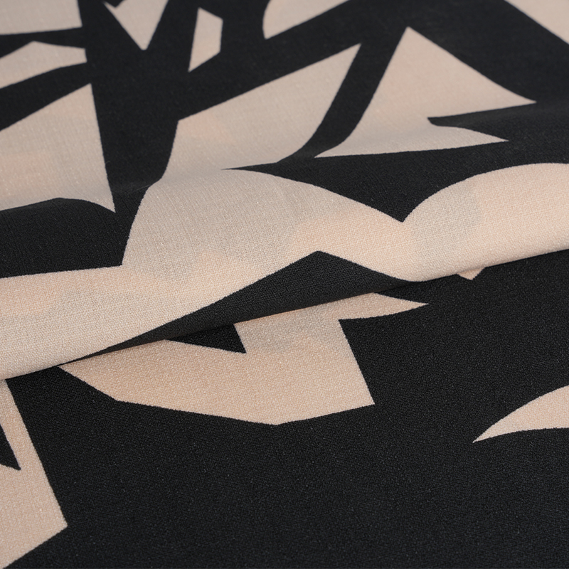 5068 Linglong konopná ružová a čierna potlač