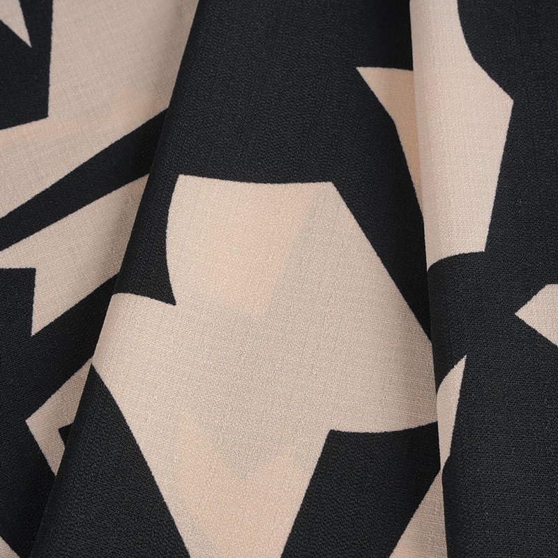 5068 Linglong konopná ružová a čierna potlač