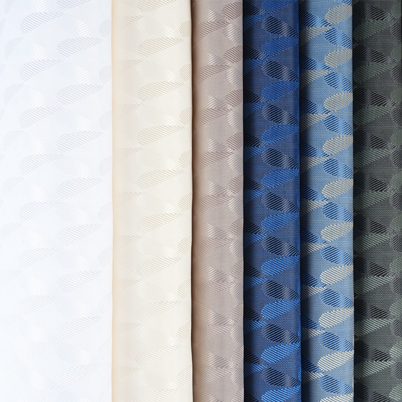 Polyesterové katiónové dvojfarebné symetrické love žakárové farbenie