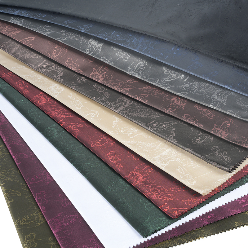 Polyesterový katiónový anglický Logo Map Jacquard