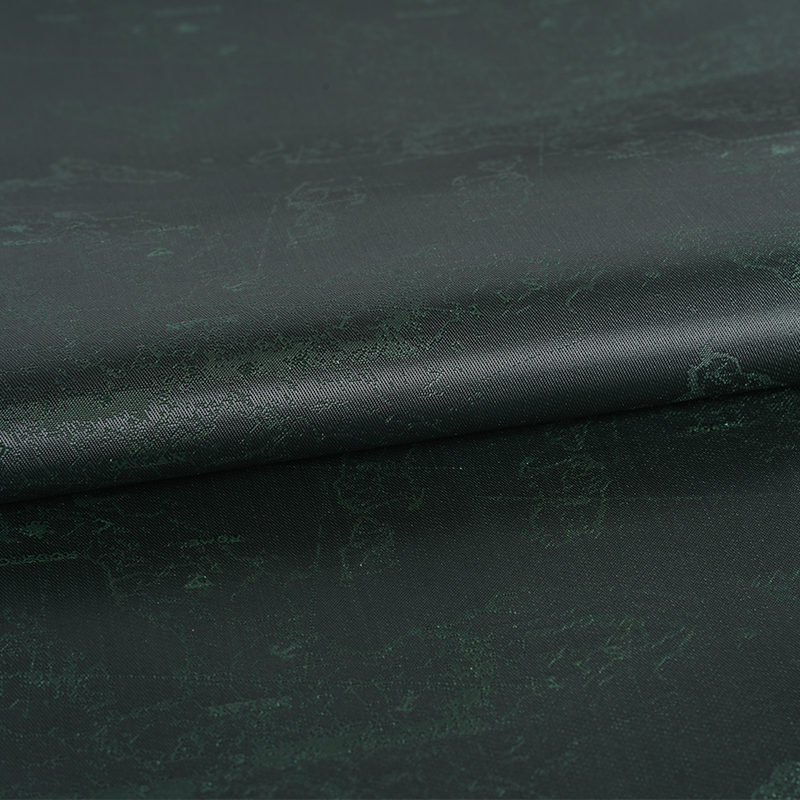 Polyesterový katiónový anglický Logo Map Jacquard