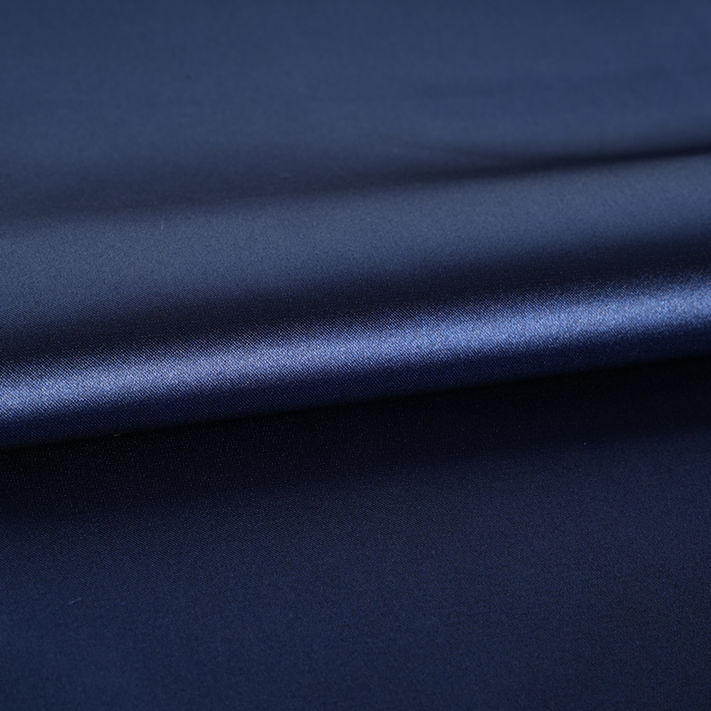 50D*50D farbená lesklá skrútená strečová saténová látka na farbenie