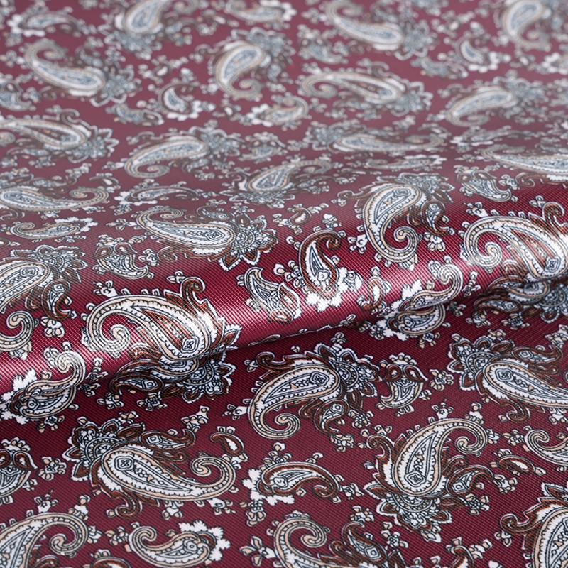 Polyesterová imitácia hedvábnej tkaniny na potlač kvetov mišpule