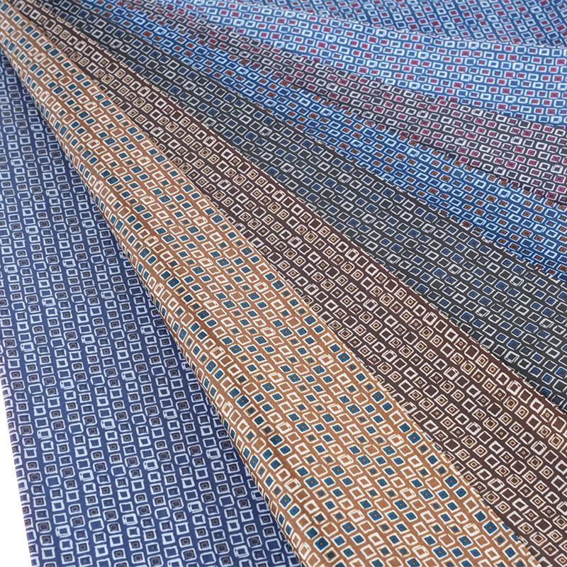 190T Polyester Taffeta Small Square Printing Látka